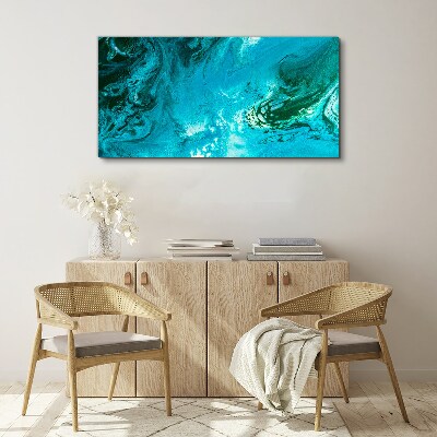 Tablou canvas Valurile oceanului în albastru