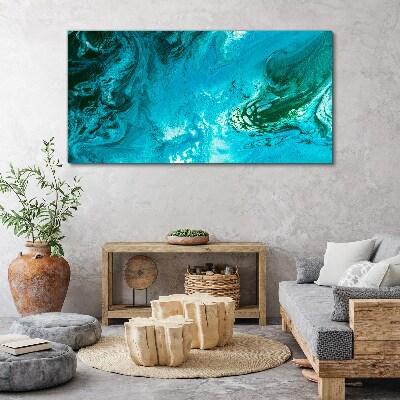 Tablou canvas Valurile oceanului în albastru