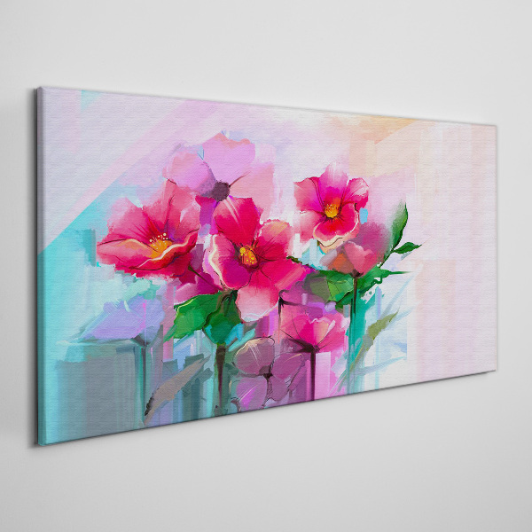Tablou canvas Dansul florilor în culori pastelate
