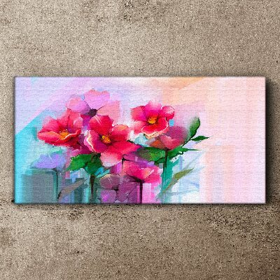 Tablou canvas Dansul florilor în culori pastelate