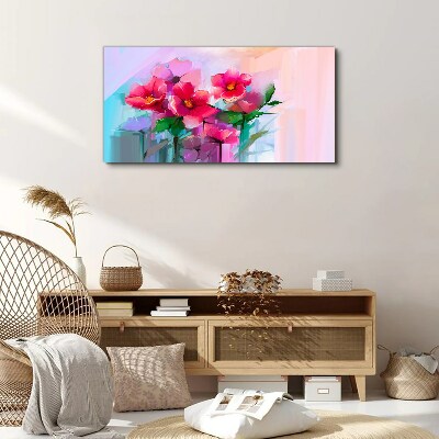 Tablou canvas Dansul florilor în culori pastelate