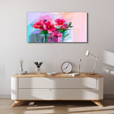 Tablou canvas Dansul florilor în culori pastelate