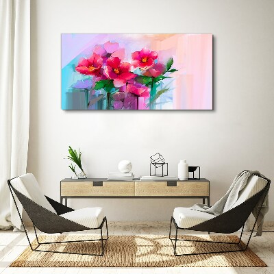 Tablou canvas Dansul florilor în culori pastelate