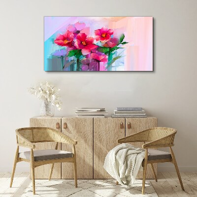 Tablou canvas Dansul florilor în culori pastelate