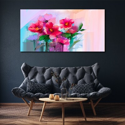 Tablou canvas Dansul florilor în culori pastelate