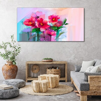 Tablou canvas Dansul florilor în culori pastelate