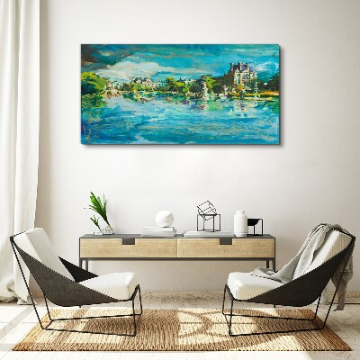 Tablou canvas pictura de castel