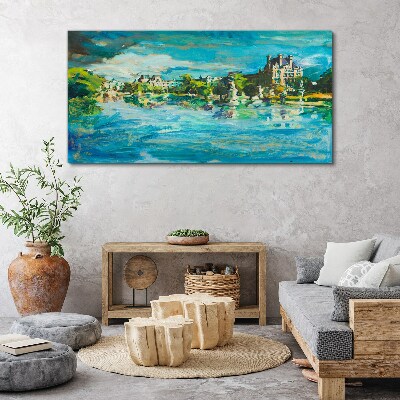 Tablou canvas Rezervorul în lumina soarelui