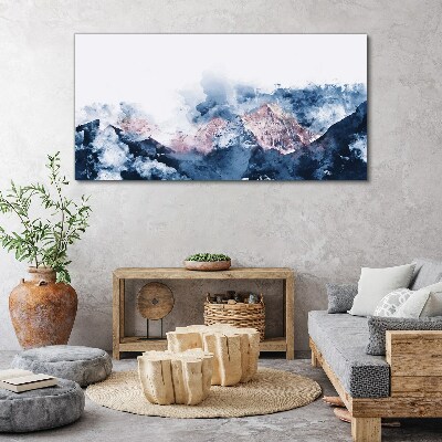 Tablou canvas Peisaj montan în nuanțe de albastru