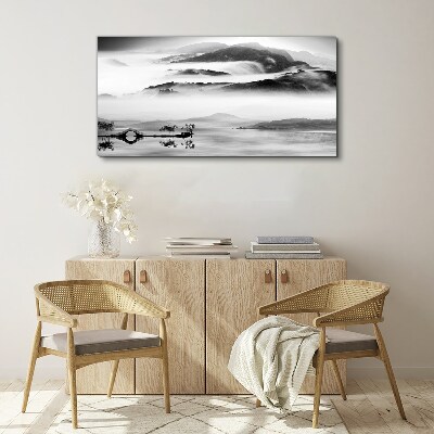 Tablou canvas Panoramă de munte cețoasă