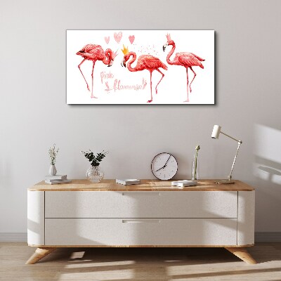 Tablou canvas animal pasăre flamingo