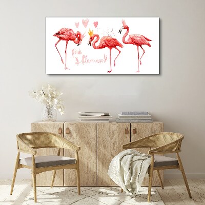 Tablou canvas animal pasăre flamingo