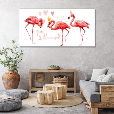 Tablou canvas animal pasăre flamingo