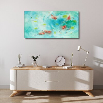 Tablou canvas Apă liniştită cu peşte