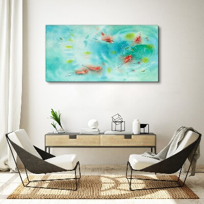 Tablou canvas Apă liniştită cu peşte