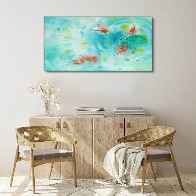 Tablou canvas Apă liniştită cu peşte