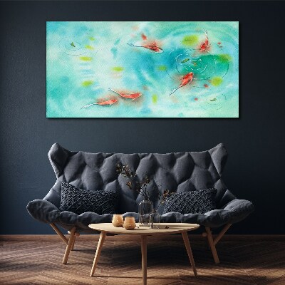 Tablou canvas Apă liniştită cu peşte
