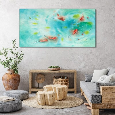 Tablou canvas Apă liniştită cu peşte