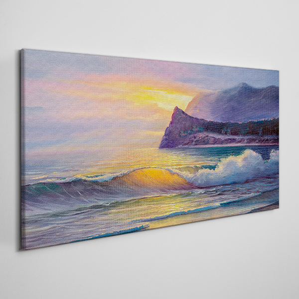 Tablou canvas Apus peste ocean