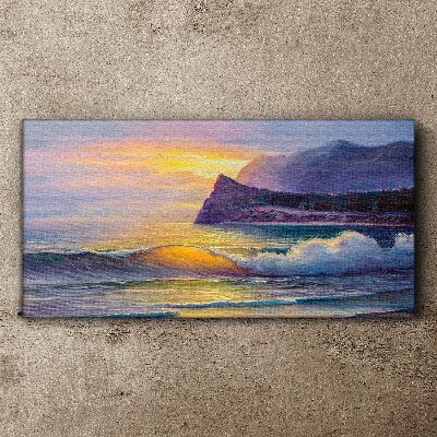 Tablou canvas Apus peste ocean