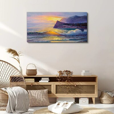 Tablou canvas Apus peste ocean