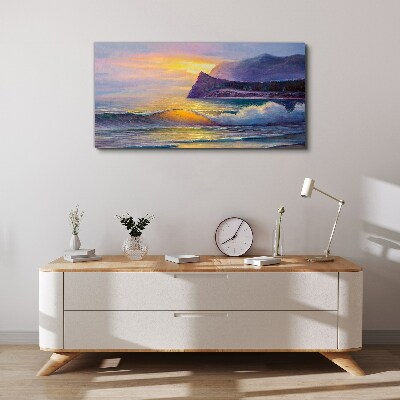 Tablou canvas Apus peste ocean
