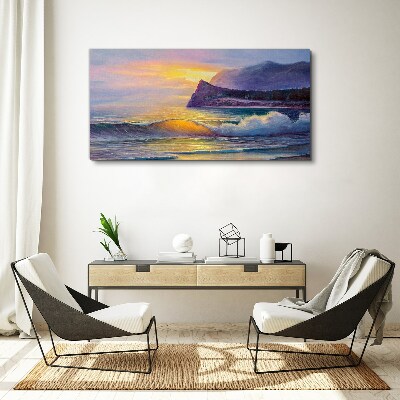 Tablou canvas Apus peste ocean