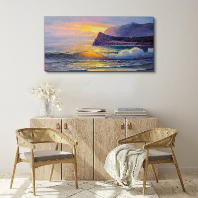 Tablou canvas Apus peste ocean