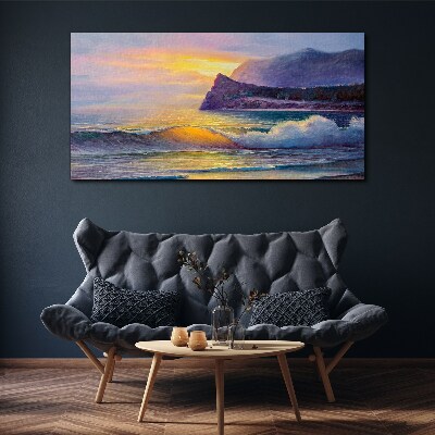 Tablou canvas Apus peste ocean