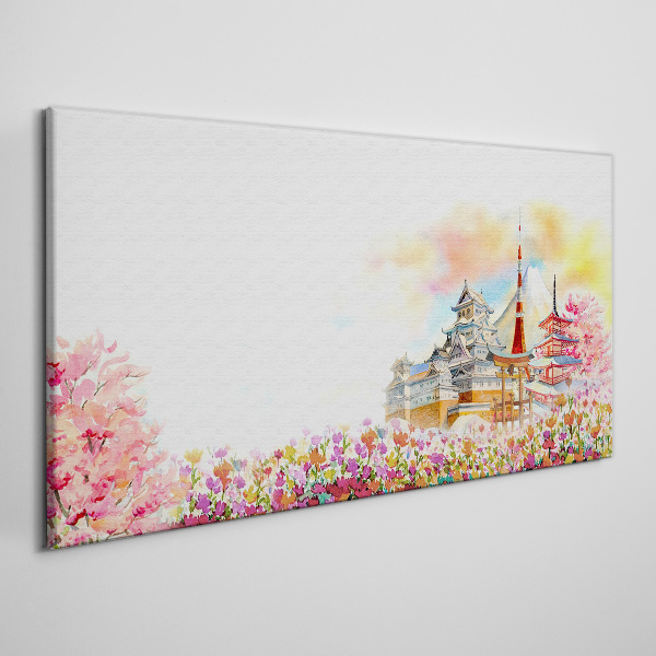 Tablou canvas Peisaj de primăvară japonez