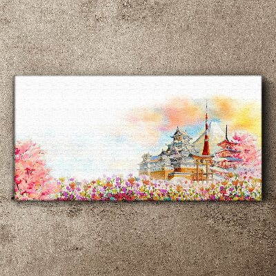 Tablou canvas Peisaj de primăvară japonez