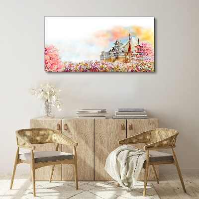 Tablou canvas Peisaj de primăvară japonez