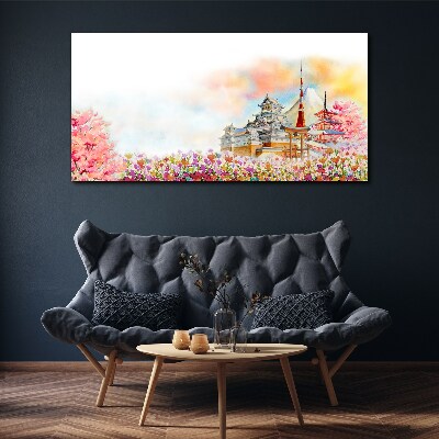 Tablou canvas Peisaj de primăvară japonez