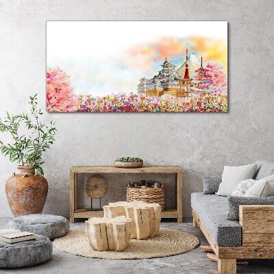 Tablou canvas Peisaj de primăvară japonez