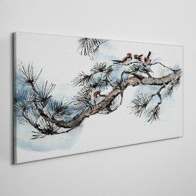 Tablou canvas Ramură liniștită cu păsări