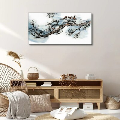 Tablou canvas Ramură liniștită cu păsări
