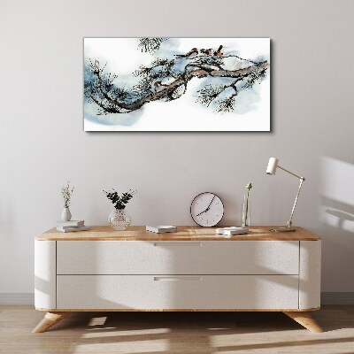 Tablou canvas Ramură liniștită cu păsări