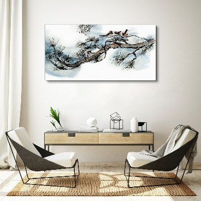 Tablou canvas Ramură liniștită cu păsări