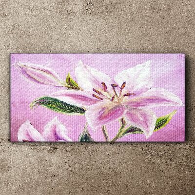 Tablou canvas Crini roz pe fond pastel