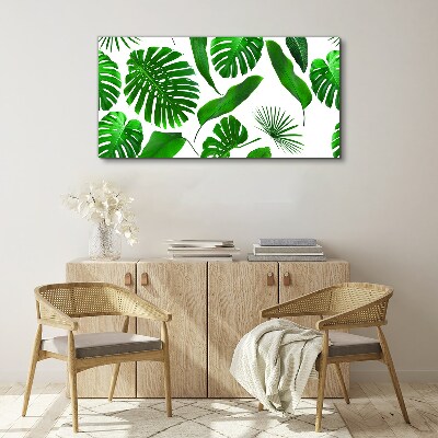 Tablou canvas Verde tropical în frunze