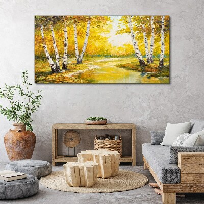 Tablou canvas pictura arborelui de pădure