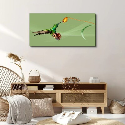 Tablou canvas Pasăre colibri la o floare