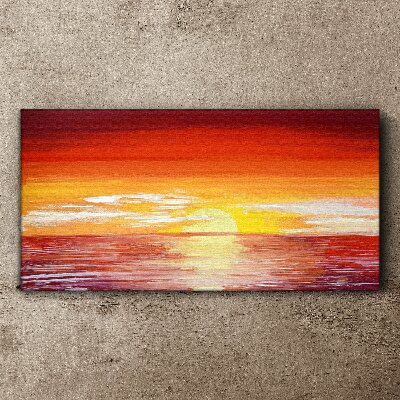 Tablou canvas Apus peste mare