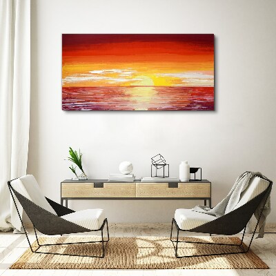 Tablou canvas Apus peste mare