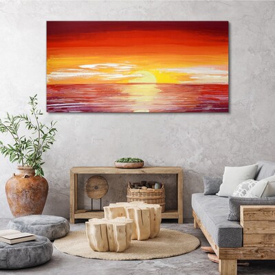 Tablou canvas Apus peste mare