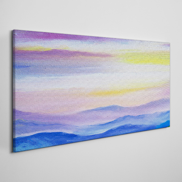 Tablou canvas Peisaj de dimineață în nuanțe pastelate