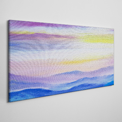 Tablou canvas Peisaj de dimineață în nuanțe pastelate