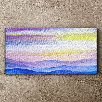 Tablou canvas Peisaj de dimineață în nuanțe pastelate