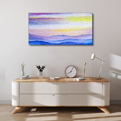 Tablou canvas Peisaj de dimineață în nuanțe pastelate