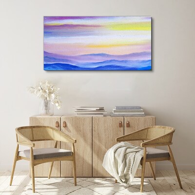 Tablou canvas Peisaj de dimineață în nuanțe pastelate